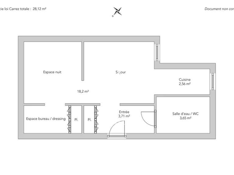 Appartement Paris 16e - 28m²