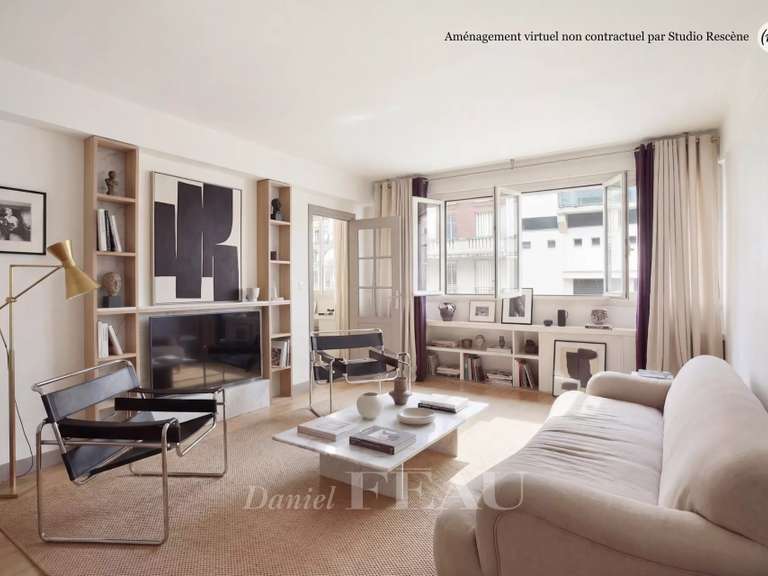 Appartement Paris 16e - 1 chambre - 50m²