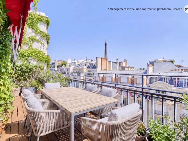 Appartement Paris 16e - 2 chambres - 94m²