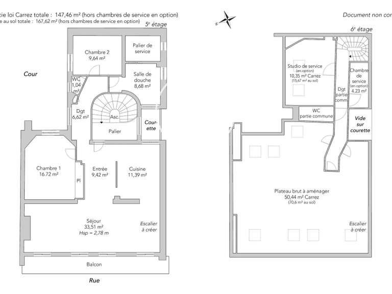 Appartement Paris 16e - 5 chambres - 167m²