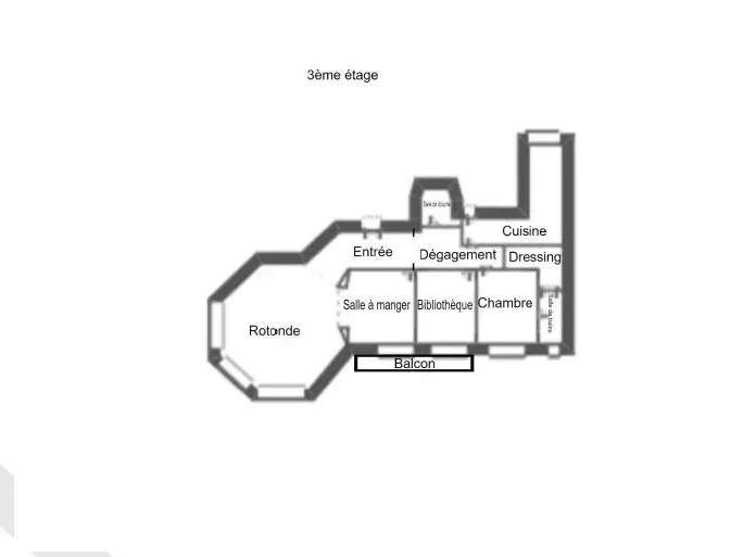 Appartement Paris 16e - 2 chambres - 119m²