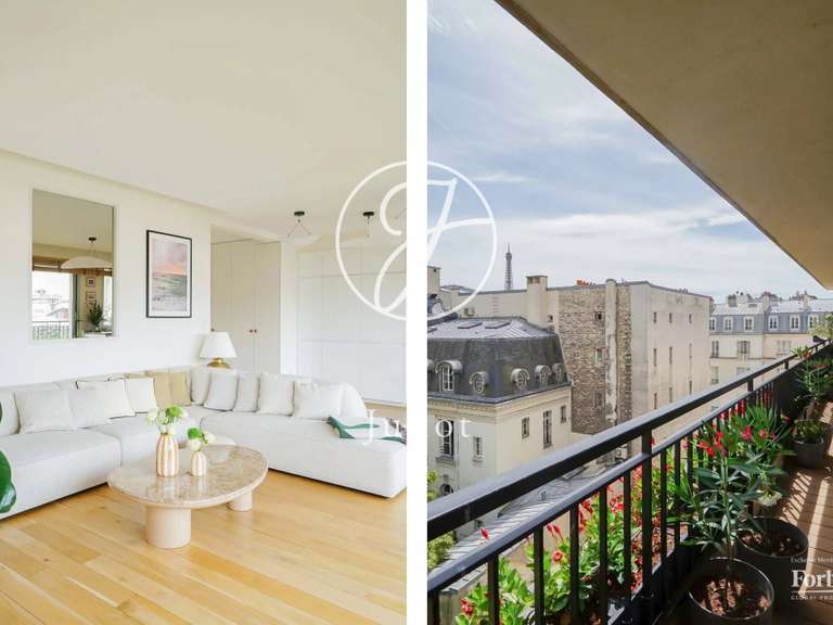 Appartement Paris 16e - 1 chambre - 70m²