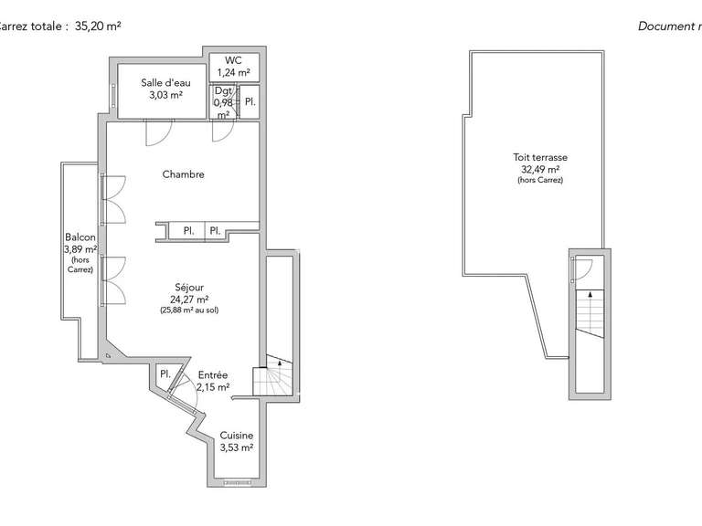 Appartement Paris 16e - 73m²