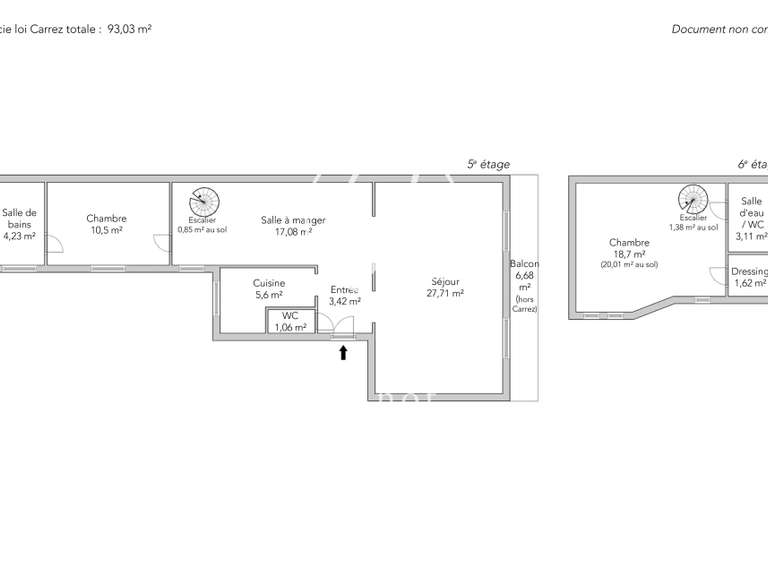 Appartement Paris 16e - 2 chambres - 103m²
