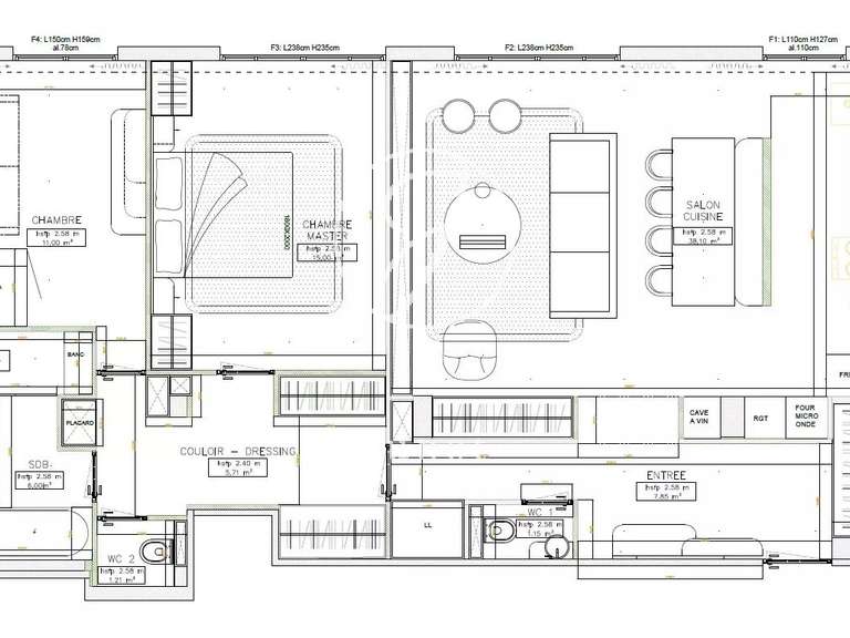 Appartement Paris 16e - 89m²