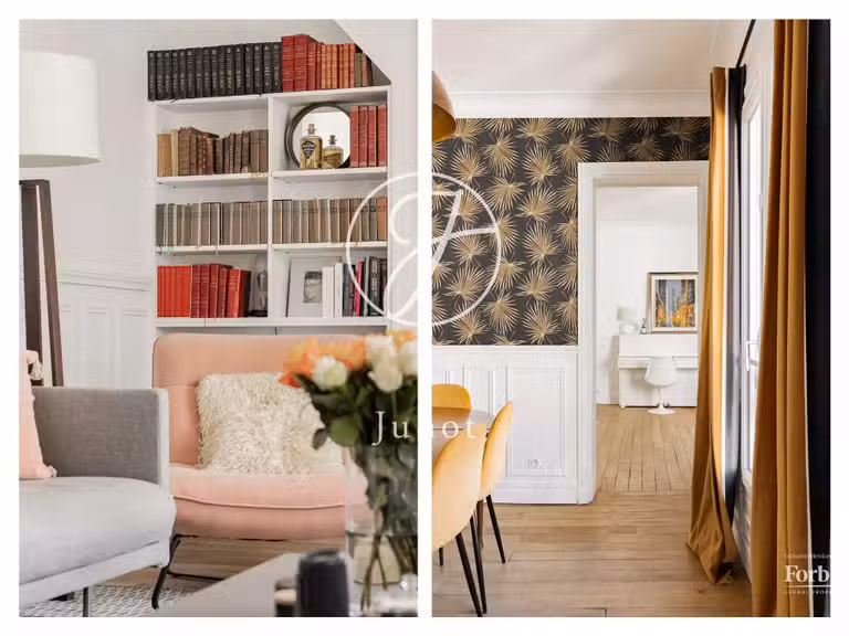 Appartement Paris 16e - 3 chambres - 90m²