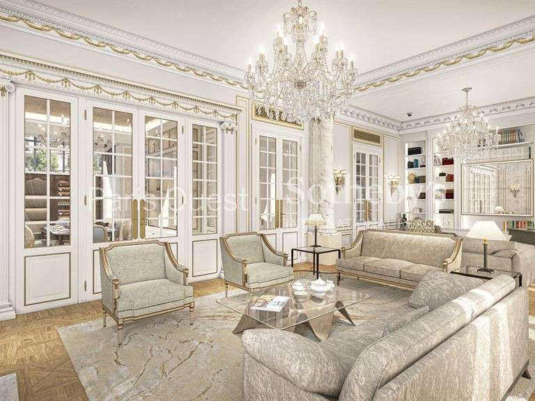 Hôtel particulier Paris 16e - 4 chambres - 671m²