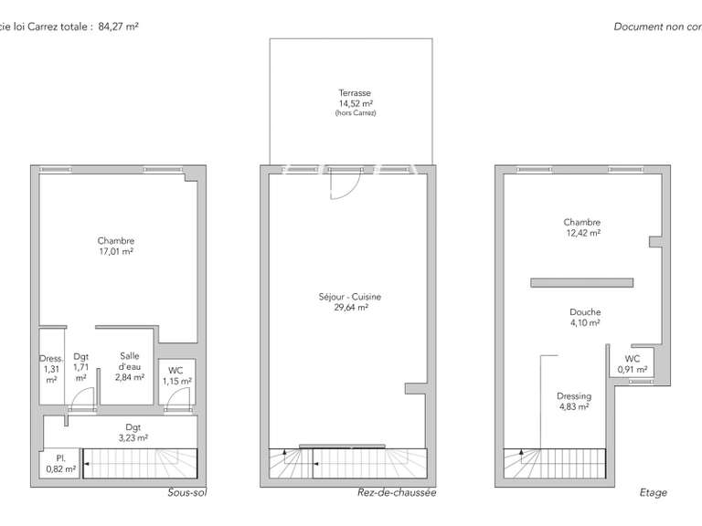 Maison Paris 16e - 2 chambres - 84m²