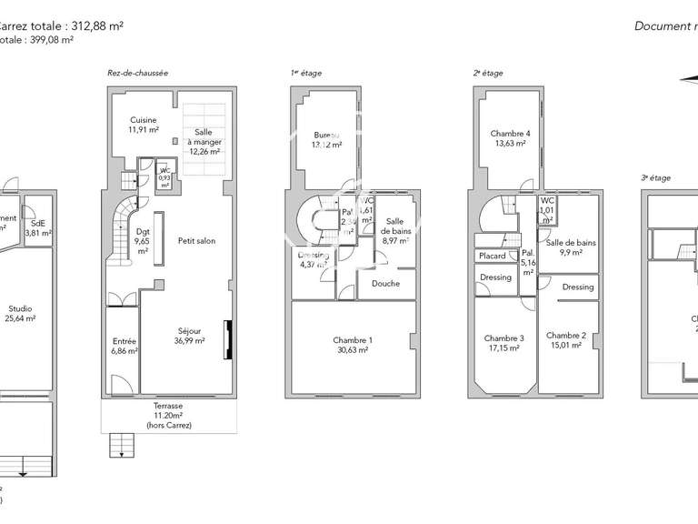Maison Paris 16e - 6 chambres - 399m²