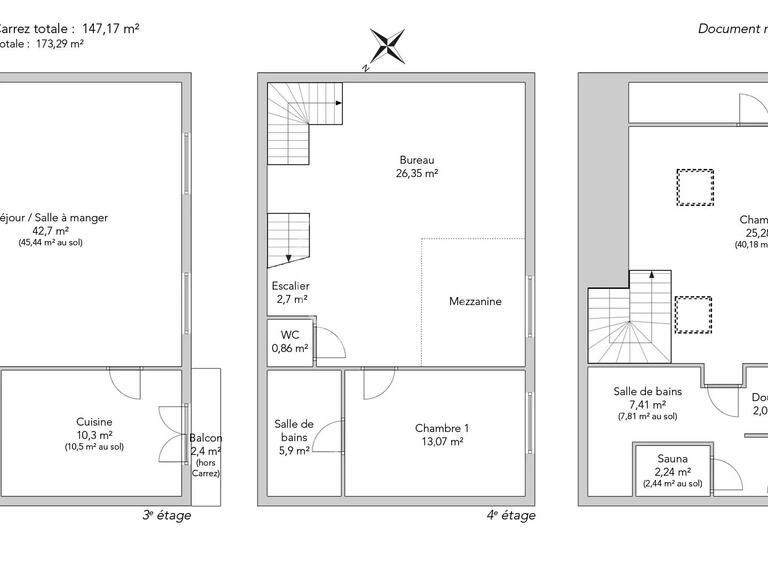 Apartment Paris 17e - 2 bedrooms - 173m²
