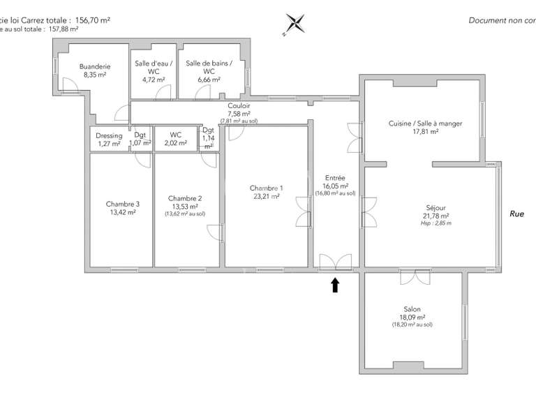Apartment Paris 17e - 3 bedrooms - 157m²