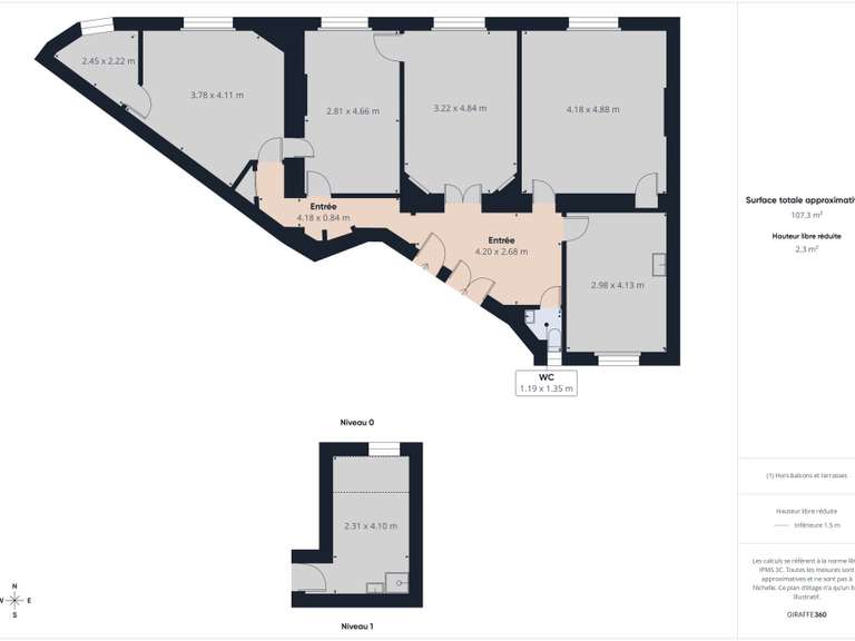 Apartment Paris 17e - 2 bedrooms - 100m²