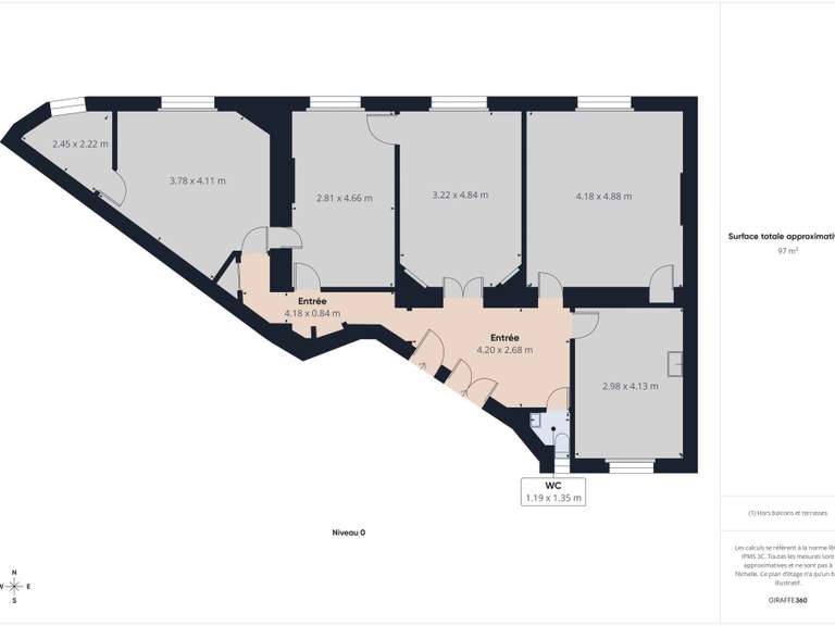 Apartment Paris 17e - 2 bedrooms - 100m²