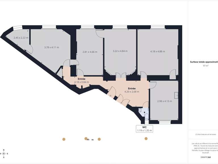 Apartment Paris 17e - 2 bedrooms - 100m²