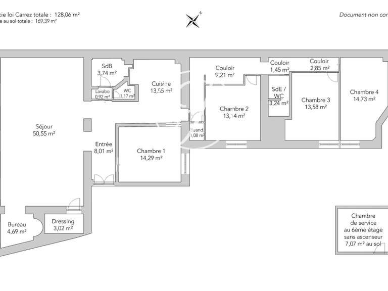 Apartment Paris 17e - 4 bedrooms - 169m²