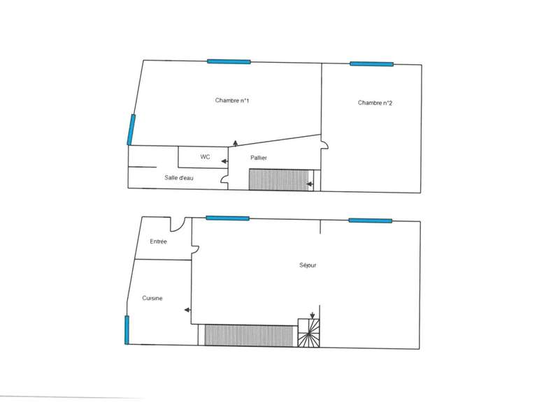 Appartement Paris 17e - 2 chambres - 64m²