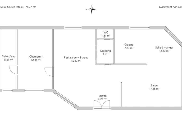 Apartment Paris 17e - 2 bedrooms - 82m²