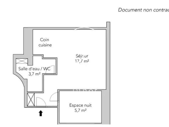 Appartement Paris 17e - 23m²