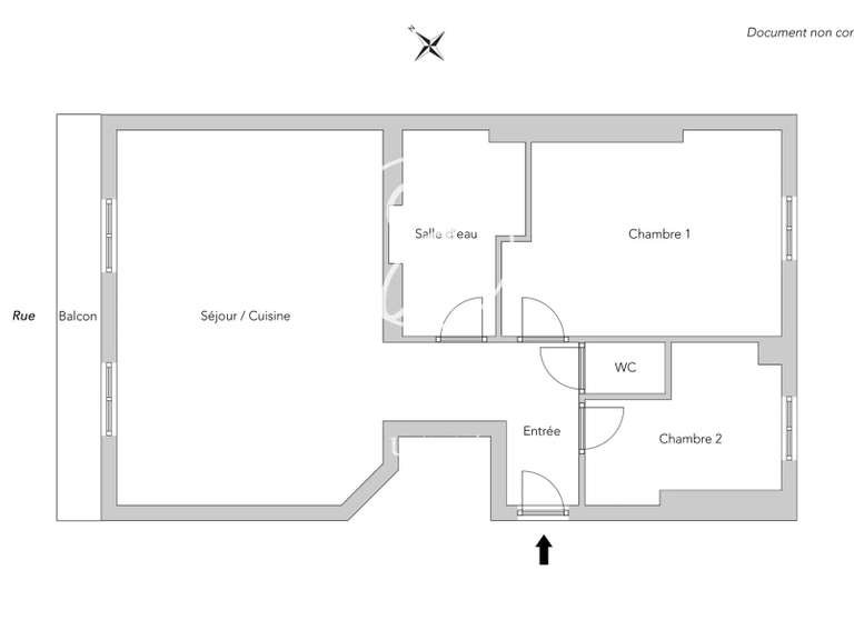 Apartment Paris 17e - 1 bedroom - 55m²
