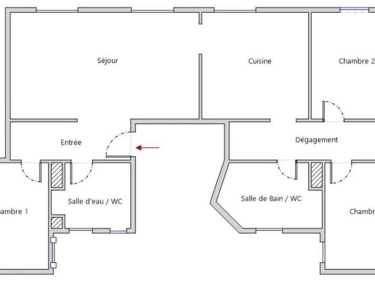 Appartement Paris 17e - 3 chambres - 95m²