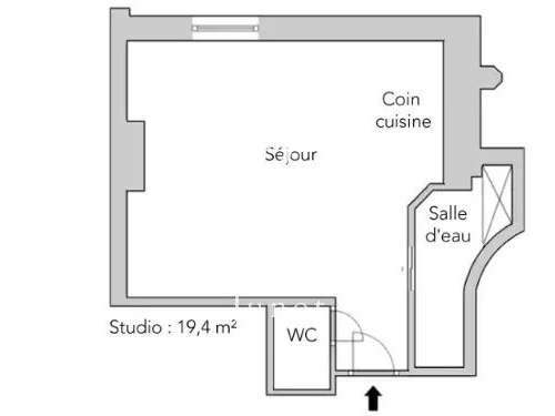 Appartement Paris 17e - 19m²