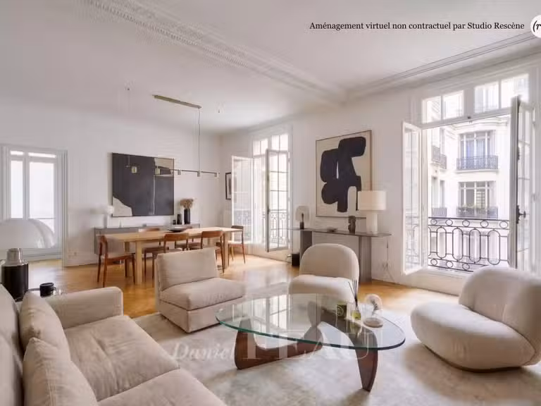 Appartement Paris 17e - 3 chambres - 133m²