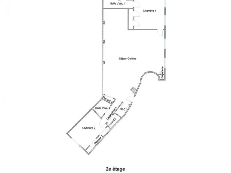 Appartement Paris 17e - 2 chambres - 90m²