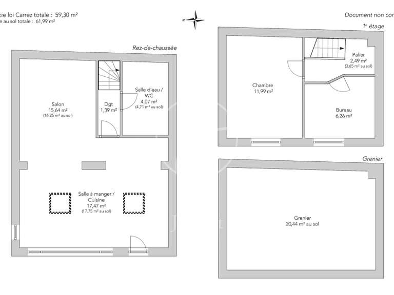 House Paris 17e - 2 bedrooms - 59m²