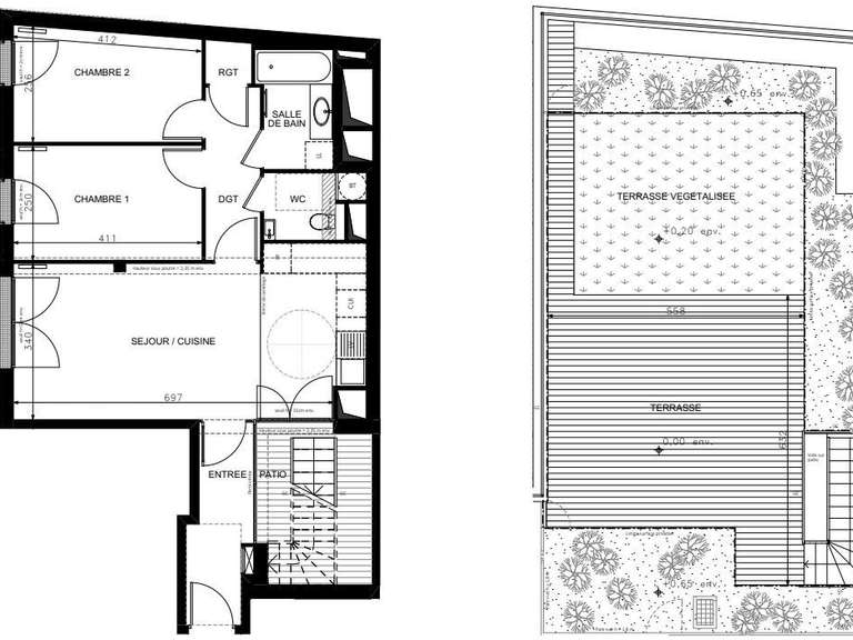 Appartement Paris 18e - 64m²