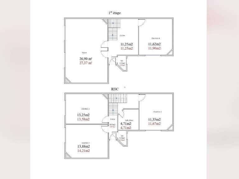 Appartement Paris 18e - 4 chambres