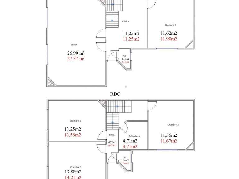 Appartement Paris 18e - 4 chambres