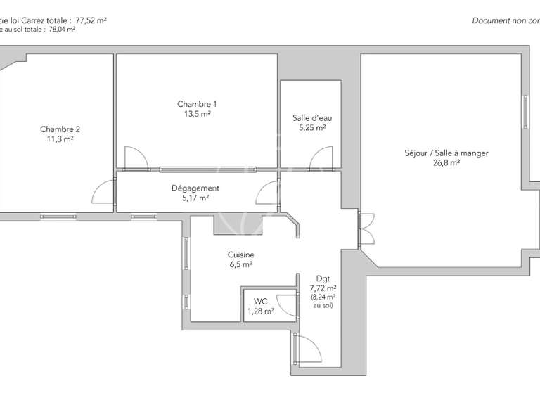 Apartment Paris 18e - 2 bedrooms - 78m²