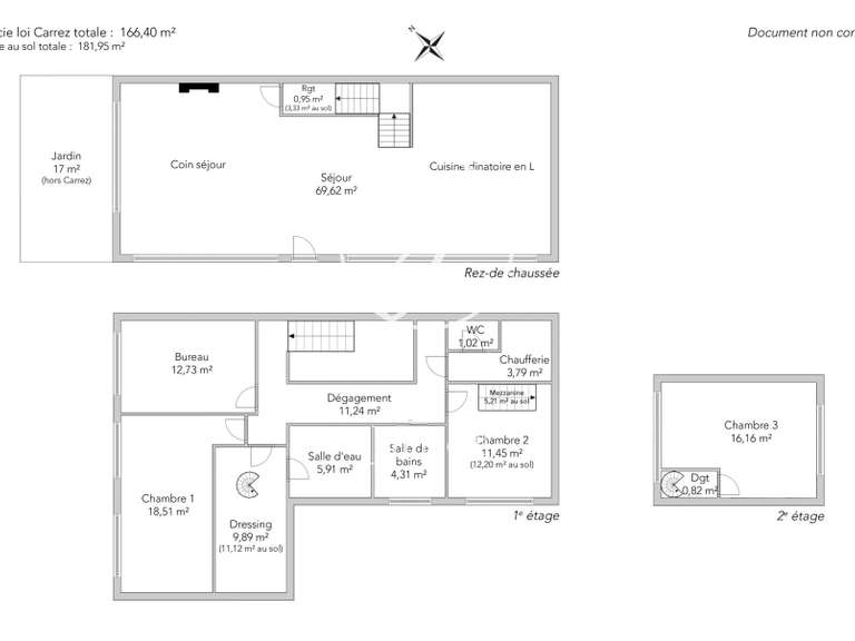 Maison Paris 18e - 4 chambres - 181m²