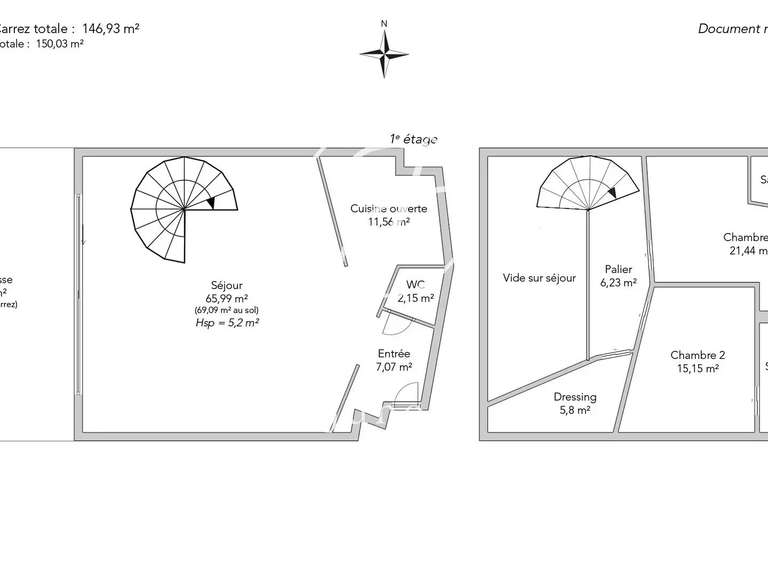Apartment Paris 19e - 2 bedrooms - 150m²