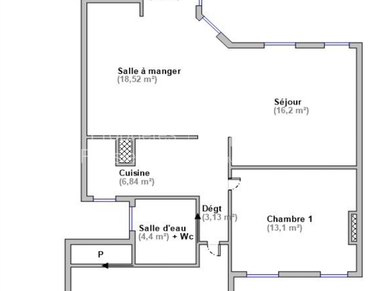 Appartement Paris 1er - 2 chambres - 80m²