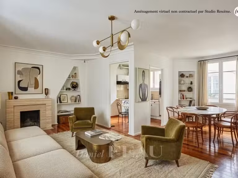 Appartement Paris 1er - 3 chambres - 78m²