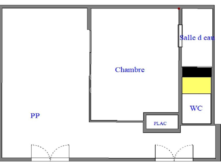 Appartement Paris 2e - 1 chambre - 25m²