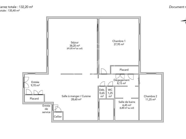 Appartement Paris 2e - 4 chambres - 135m²