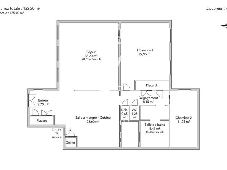 Appartement Paris 2e - 4 chambres - 135m²