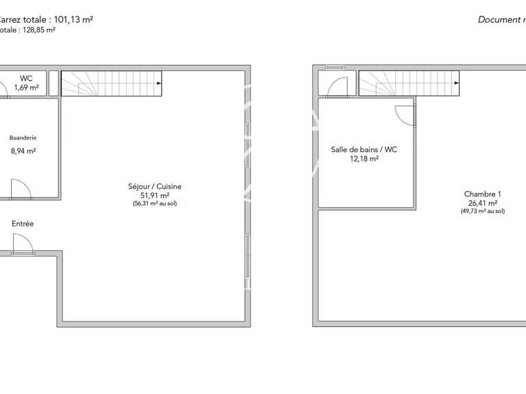 Apartment Paris 2e - 1 bedroom - 128m²