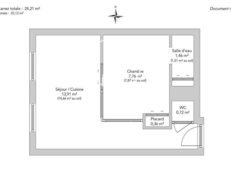 Apartment Paris 2e - 1 bedroom - 25m²