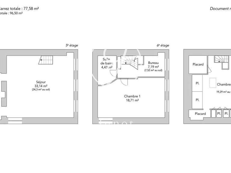 Appartement Paris 2e - 2 chambres - 96m²