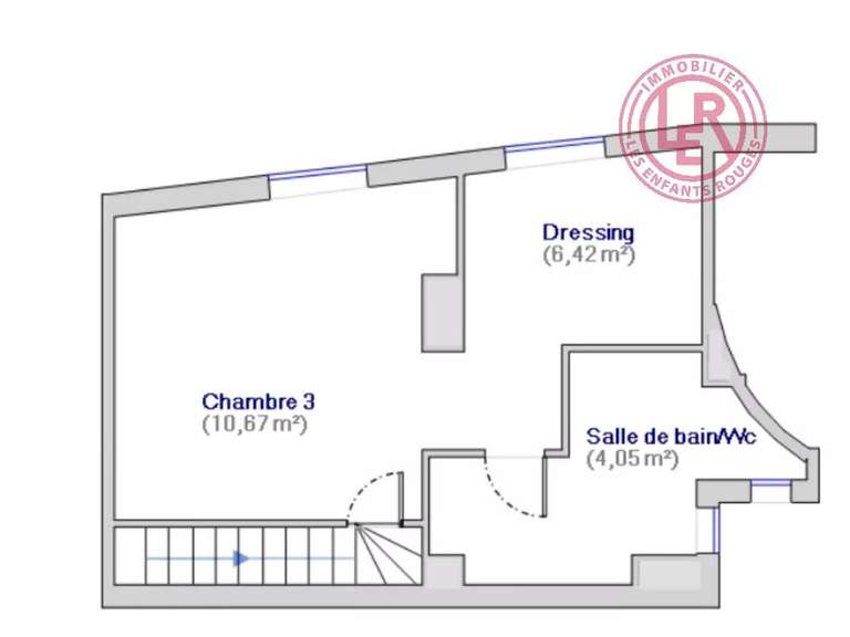 Appartement Paris 2e - 3 chambres - 107m²