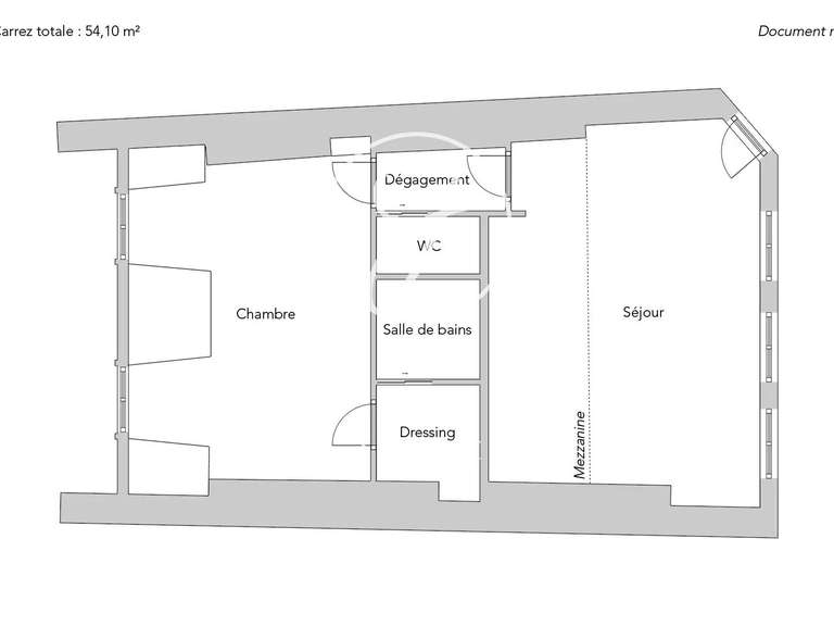 Apartment Paris 3e - 1 bedroom - 54m²