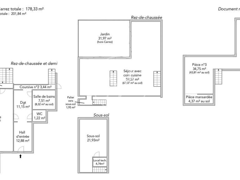 Apartment Paris 3e - 2 bedrooms - 219m²