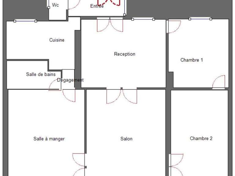 Appartement Paris 3e - 2 chambres