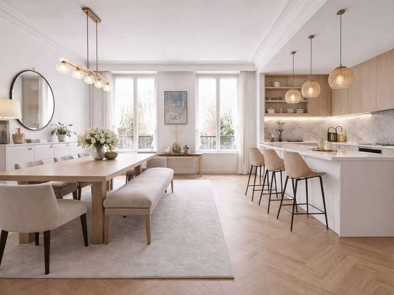 Appartement Paris 3e - 3 chambres