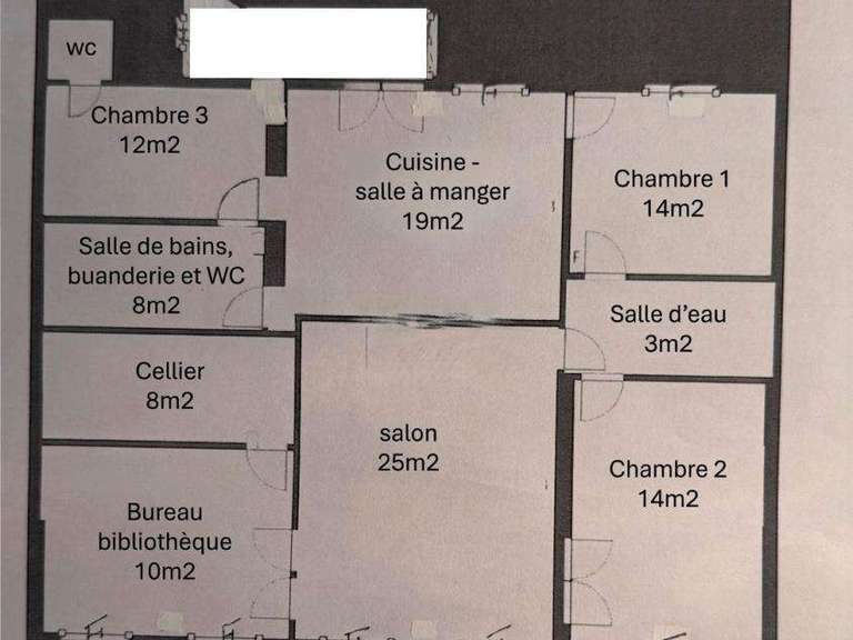 Appartement Paris 3e - 3 chambres
