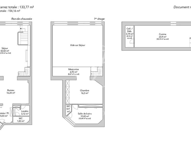 Apartment Paris 3e - 1 bedroom - 154m²