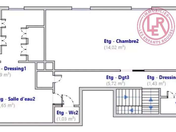 Appartement Paris 3e - 2 chambres - 135m²